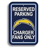 Fremont DieスポーツファンNFL Team San Diego Chargersプラスチック駐車場サイン – 予約駐車場
