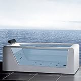 アリエルam152jdtszプラチナ59「ガラス側面とWhirlpoolバスタブ、 AM152JDTSZ-59 1