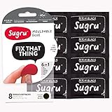 Sugru - 8 パック (ブラック 黒）40g （5g × 8パック） [並行輸入品]