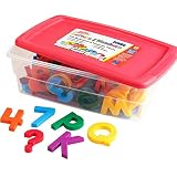 Multicolored Jumbo AlphaMagnets & MathMagnets, 100 Pieces