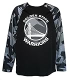 Golden State Warriors Adult Largeパフォーマンスシャツブラックグレーホワイトデジタルカモ
