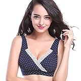 Noviasレディースシームレスなソフト授乳ブラマタニティブラパッド入り授乳ブラ