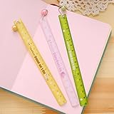 function-ruler 1ピース新しい小さなPeasストレートルーラープラスチックツールひな形Cartoon Drawingギフト韓国オフィス学校