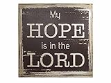 Swanson Christian Supply 121847壁装飾 – ストレッチキャンバス – My Hope Is In The lord-linen – 12 x 12