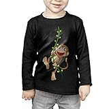 かわいい猿のつるを登る 子供服 春秋 長袖 Tシャツ トレーナー 丸い襟 キッズ 男の子 女の子 ベビー おしゃれ カジュアル ファッション 可愛い
