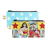 Bumkins Waterproof Snack Bag, Wonder Woman, Small, 2 Count by Bumkins