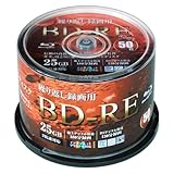 RiDATA(ライデータ) 【RiTEK製】録画用 ブルーレイディスク BD-R/BD-RE 25GB 50枚 ホワイトプリンタブル スピンドルケース BE130PWVL.2X50SP B