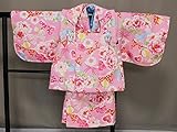 日本製　手縫いの一ツ身　ベビー用着物と被布コート　当店オリジナル着物と被布　A0001-12