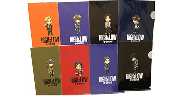 Amazon High Low The Movie 3ミニクリアファイル8枚セット映画三代目exileエグザイル前売り特典clampコラボイラスト アイドル 芸能人グッズ 通販