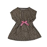 (プタス)Putars ベイビー服 子供服 女の子 ワンピース ドレス ヒョウ柄 蝶結び 可愛い オシャレ プリンセス 通園 発表会 旅行 記念日 プレゼント 1-4歳