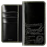 COVERARY 互換品/交換 Xperia 5 V 用 ケース 手帳型 カード入れ ポケット付き スマホケース 本革 レザー カーフ シンプル スマホカバー 全機種対応 全面保護 軽量 薄型 おしゃれ 人気 耐衝撃 カードポケット カード収納 レーザー 刻印 手帳ケース (ブラック) 100063862