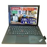【整備済み品】レノボ 2in1ノートPC LE NOVO thinkpad x1 tablet/インテル Core m5-6Y54 (1.1GHz) /12.3インチFHD/メモリ8GB/SSD256GB/Windows11 Pro&MS Office2019/WEBカメラ/WIFI/Bluetooth/指紋認証/Type-C/タッチパネル/日本語キーボード/無線マウスとワイヤレスイヤホンサービス