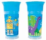 Sassy 9oz. Insulated Grow Up Cup - 2 Pack, Robot and Dinosaurs by Sassy