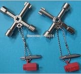 2 ピース 4 ウェイ ユーティリティ配管配管工キー ツール用メーター ボックス ガス水電気サービス ツール ストップ コック タップ ラジエーター食器棚キー