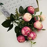 Pumpumly　花絹の布造花　ローズ　欧式　花のみ　花束　手作り　インテリア　雑貨　可愛いカラバリ 選べる6色　高品質　枯れない　結婚式　誕生日　発表会　入学式　卒業式