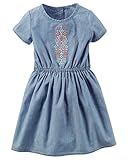 カーターズ Carter's ワンピース 刺繍付き キッズ 子供服 Embroidered Chambray Dress 2T (88-93 cm)