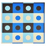 Tadpoles 16 Sq Ft Playmat Set, Blue/Brown by Sleeping Partners [並行輸入品]