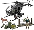 Click N' Play Military Attack Combat Helicopter 20 Piece Play Set With Accessories.