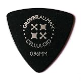グローバーオールマン ピック セルロイド ラージ・トライアングル (0.96mm, ブラック)