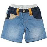 【H28年春物】 CHILD CHAMP(チャイルド チャンプ) ストレッチツイル/デニムバックプリントハーフパンツ 100cm/BL NO.C-86161354