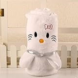 Pumpumly ふわふわ ポータブル毛布 ベビー毛布 吸水速乾 グション毛布 小さな毛布 膝毛布 ブランケット　たっぷりもこもこファー　暖かい 防寒 防風対策