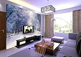 Sproud Papel De Parede パラサラ冬の雪の結晶の形をしたデザイン 3 D 壁紙壁画 Tv の背景大規模 250 Cmx 175 Cm のカスタム写真 Bestyle ツリー