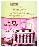 Simply Baby Hugs & Kisses 4-Piece Crib Bedding Set by Nojo - Girl by NoJo [並行輸入品]