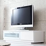 タンスのゲン テレビ台 完成品 幅120cm 鏡面 ローボード 国産 GOD-ゴッド- ホワイト 01070307 WH