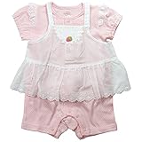 《夏物》(日本製) Pample Mousse(パンプルムース) リラックス天竺水玉エプロン付きカバーオール 70cm /PK NO.DP-62556