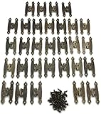 phalatina アンティーク 蝶番 丁番 兆番 ドア 扉 固定 金具 建築 金物 交換 クラシック モダン 北欧 選べる 個数 DIY (３０個セット)