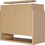 選べる5カラー！天井つっぱり上置き 幅 60cmX奥行29cm 天井高226cm～265cm対応(ナチュラル)