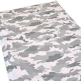 国産 【 日本製 】 ベビー 掛け 布団 カバー ファスナー タイプ 95×120cm お昼寝 布団 カバー カモフラ グレー
