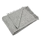 クリッパン KLIPPAN ウールスロー 2025-02 ツイストライトグレー 130x200cm Wool Throws ひざ掛け 毛布 オフィス ふわふわ 北欧ブランド [並行輸入品]