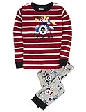 Hatley ハットレイ キッズ男の子 ボーイズパジャマ、ロックバンド『ROCK ON』 100cm、4Y(104cm) マルチカラー 綿100% PJCROBA001