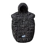 (セブンエイエム アンファン) 7 A.M ENFANT 防寒具 Pookie Poncho Light プーキーポンチョライト フットマフ カバー 2way 01.Black【PP100】
