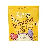 キッチンバナナマルチグレインベビーライス125グラム (Ella's) (x 6) - Ella's Kitchen Banana Multigrain Baby Rice 125g (Pack of