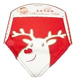 Christmas Bandana Bib with Reindeer Prints by Soft Touch [並行輸入品]