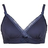 アビックス マミールナ ナチュラルフィットブラ M ネイビー ベア天竺 870415