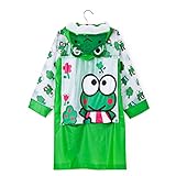 Cute Minorキッズ こども 用 レインコート 雨 (XL, カエル)