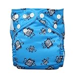Charlie Banana Reusable 2 in 1 Cloth Diaper, Robot Boy by Charlie Banana [並行輸入品]
