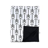 Towin Baby Arrow Minky Receiving Blanket, Black 30x40 by TOWIN BABY