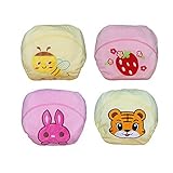 Babyfriend 4pcs Breathable Cotton Cute Design Baby kids Infant Toliet Training Pants Underwear by Ba