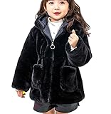CAIXINGYI秋と冬の子供服ベビーコートのセーター男性と女性のパンダの漫画の熊のベルベットのパットコート (90CM, ブラック)
