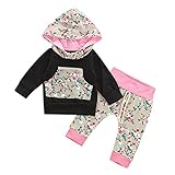 MIOIM 子供服 スウェット 花柄 上下セット キッズ 赤ちゃん パーカー ロングパンツ セットアップ かわいい おしゃれ ベビー服 女の子 長袖 春夏秋 Tシャツ 0~2歳