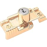 Prime-Line Products U 9932 Diecast Slim-Line Keyed Sash Lock, Brass Finish [並行輸入品]