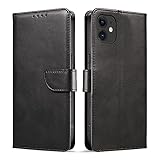 LEERBAN iphone 12pro ケース 手帳型 あいふぉん12ケース iphone 12 ケース 手帳型 iphone12プロ手帳型ケース アイホン12ケース手帳型 横向きスタンド機能 iphone12 pro 手帳型 ケース 内蔵マグネット スマホケース iphone 12 アイホン12Proケース 全面保護【6.1インチ対応】ブラック