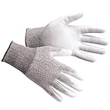 Portwestポリウレタンコーティング作業用 グローブ手袋男性用 メンズ (XL) (グレー)