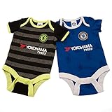 Chelsea F.C. チェルシー F.C. 2パック ボディスーツ LN / ベビー ロンパース 半袖 (9-12ヶ月(80cm))