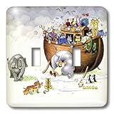 lsp _ 869 _ 2 Biblical – Noahs Ark – 照明スイッチカバー – ダブルトグルスイッチ