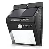 LED ソーラーライト ソーラー壁掛 ワイヤレス人感センサー 外灯 人感センサー 外灯 夜間 自動点灯 Starlotus 12LED 簡単設置　防水IP65　庭　ガーデン　玄関　屋外照明　防犯などに